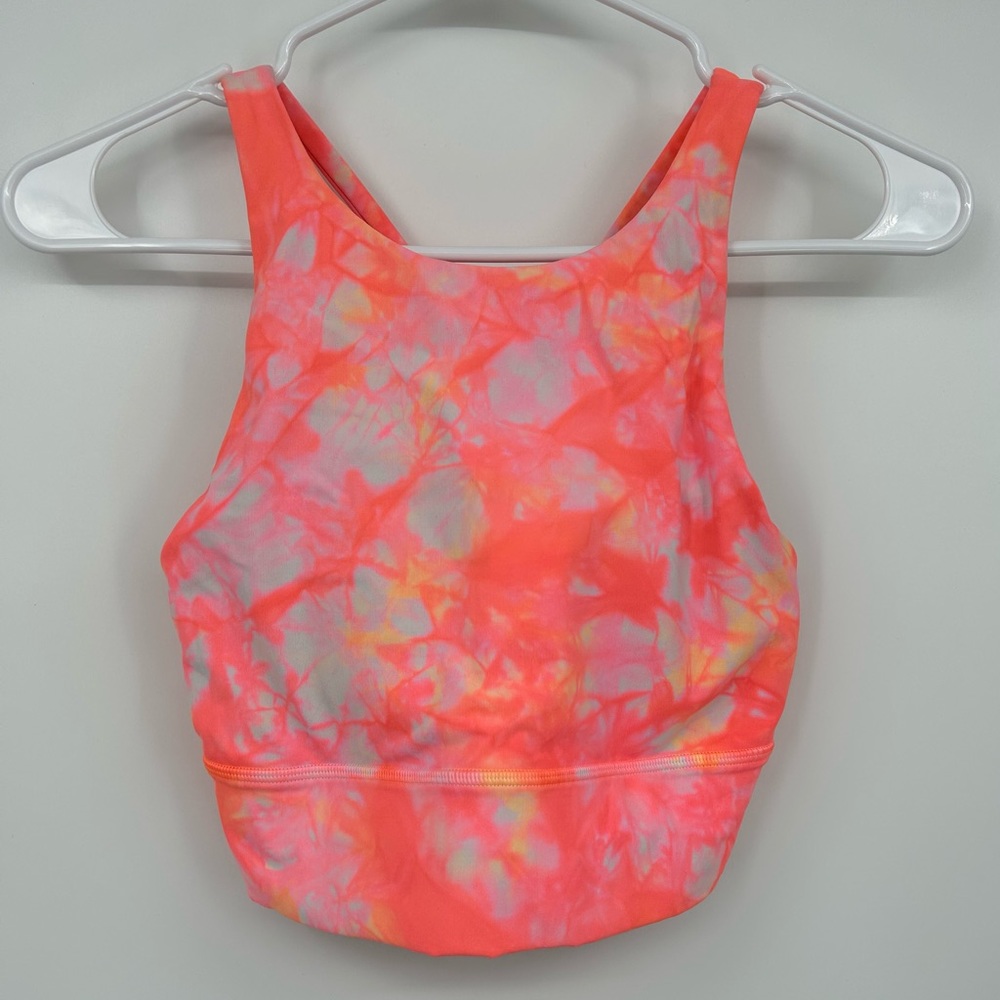 Lululemon Neon Long Line Energy Bra - Picture 1 of 2
